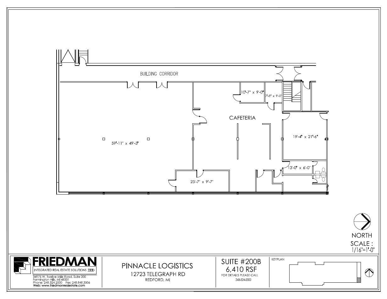 12723 Telegraph Rd, Redford, MI for lease Floor Plan- Image 1 of 1