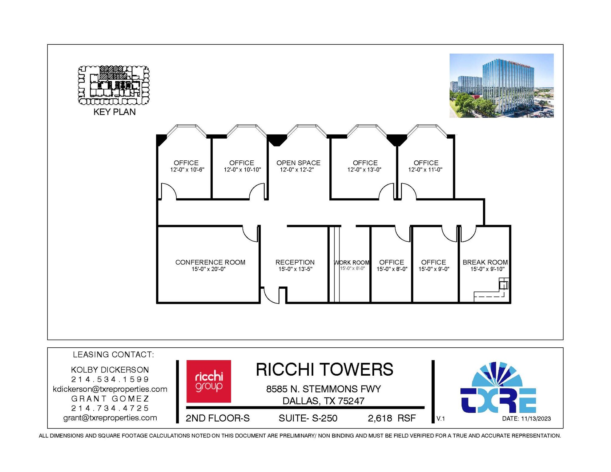 8585 N Stemmons Fwy, Dallas, TX for lease Floor Plan- Image 1 of 1