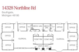 14328 Northline Rd, Southgate, MI for lease Floor Plan- Image 1 of 1