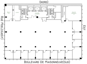 2015 Rue Peel, Montréal, QC for lease Floor Plan- Image 1 of 1