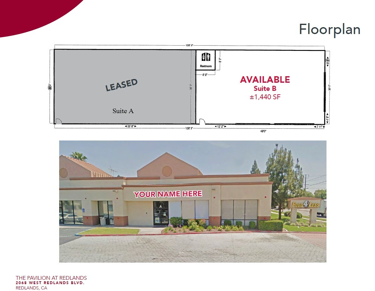 2050 W Redlands Blvd, Redlands, CA for lease Floor Plan- Image 1 of 3