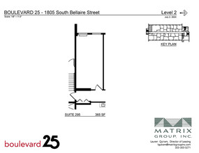 1805 S Bellaire St, Denver, CO for lease Floor Plan- Image 2 of 2