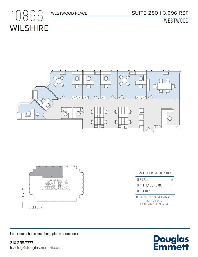 10866 Wilshire Blvd, Los Angeles, CA for lease Floor Plan- Image 1 of 1