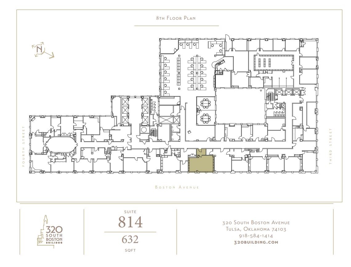 320 S Boston Ave, Tulsa, OK for lease Floor Plan- Image 1 of 1