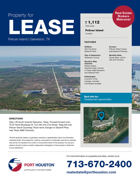 Pelican Island, Galveston, TX for lease - Building Photo - Image 1 of 1