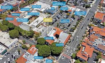 25 W Anapamu St, Santa Barbara, CA for lease Aerial- Image 2 of 12