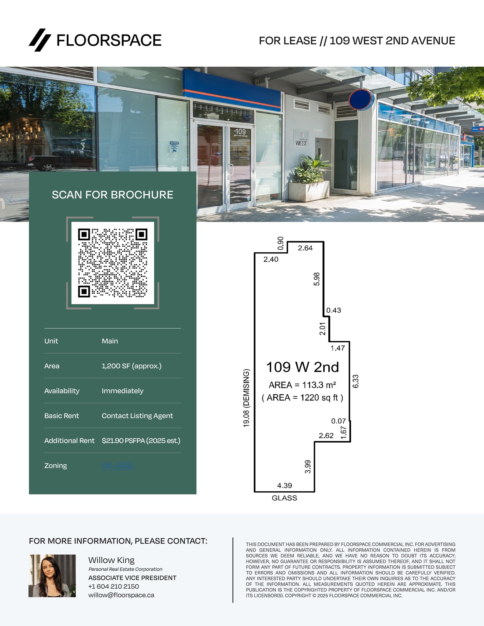 103-137 W 2nd Ave, Vancouver, BC for lease Site Plan- Image 1 of 7