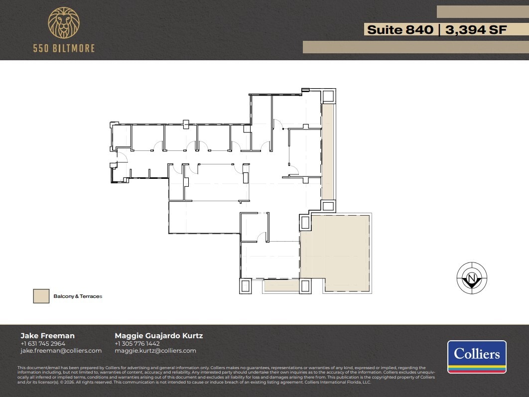 550 Biltmore Way, Coral Gables, FL for lease Floor Plan- Image 1 of 1
