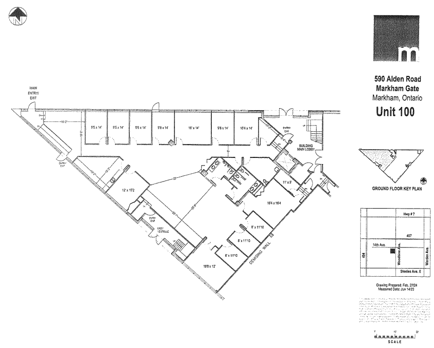 590 Alden Rd, Markham, ON for lease Floor Plan- Image 1 of 1