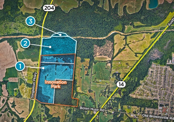 Bolen Huse Rd. at Hwy 204, Memphis, TN for sale Aerial- Image 1 of 2