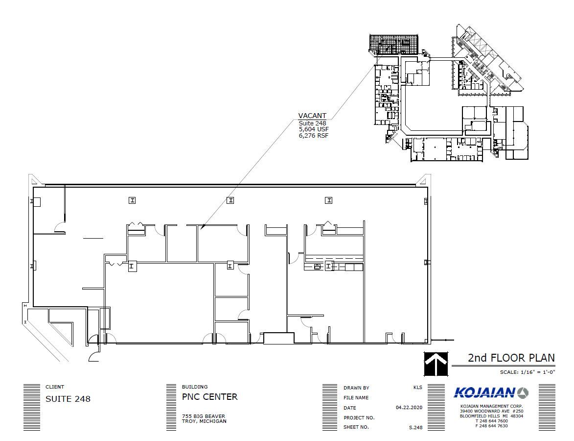 755 W Big Beaver Rd, Troy, MI for lease Floor Plan- Image 1 of 1