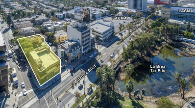 725 S Curson Ave, Los Angeles, CA - aerial  map view