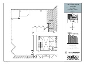 1000-4000 Town Center, Southfield, MI for lease Floor Plan- Image 2 of 2