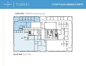 11700 Plaza America Dr, Reston, VA for lease Floor Plan- Image 1 of 1