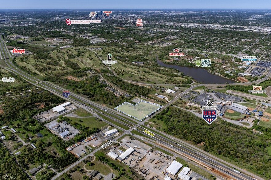 NE 50th & I-35, Oklahoma City, OK for sale - Aerial - Image 2 of 2