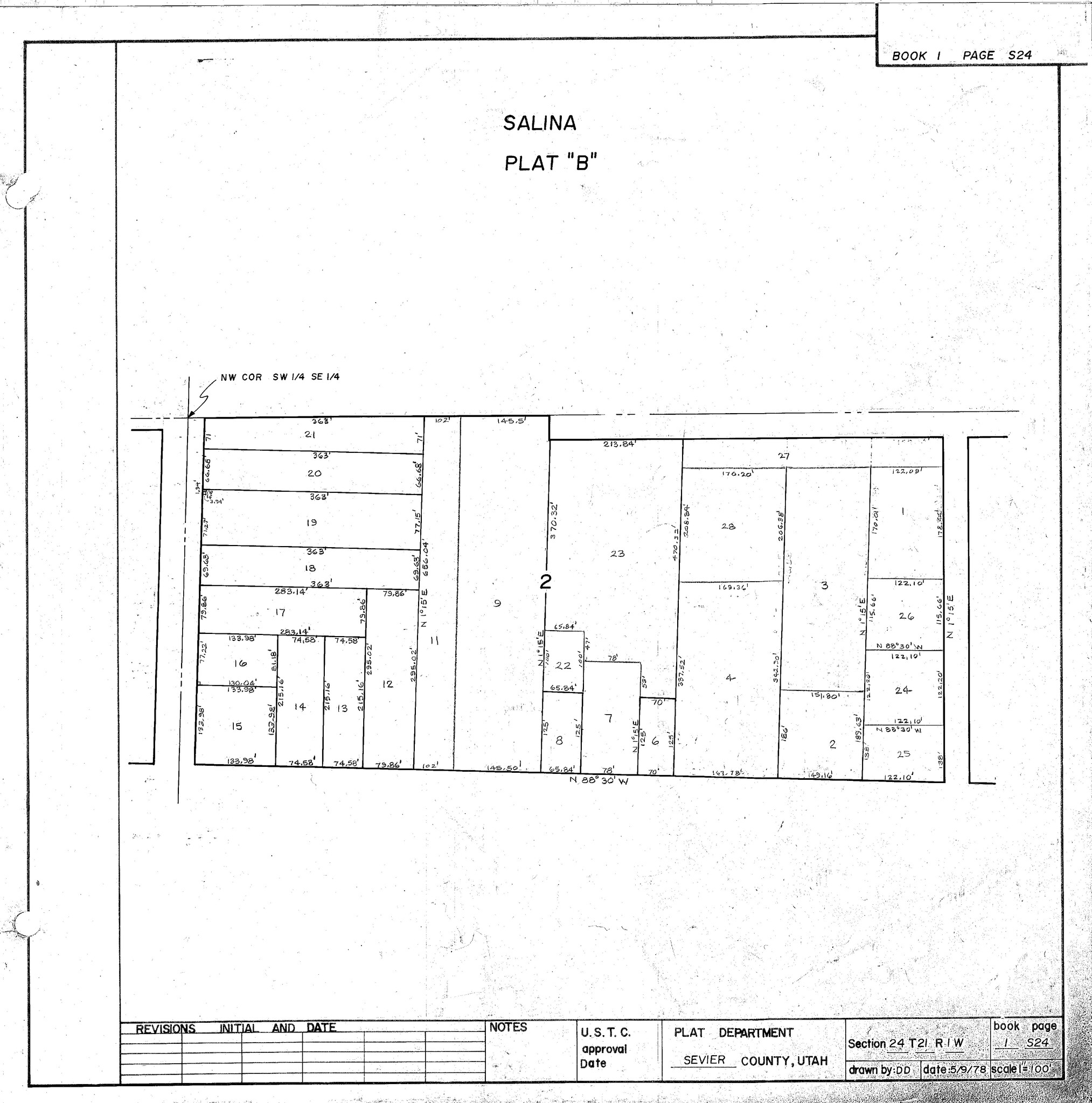 396 N State St, Salina, UT for lease Plat Map- Image 1 of 2