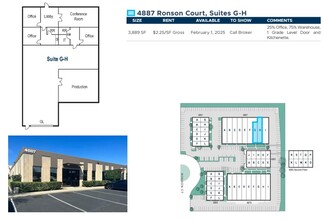 4883 Ronson Ct, San Diego, CA for lease Floor Plan- Image 1 of 1