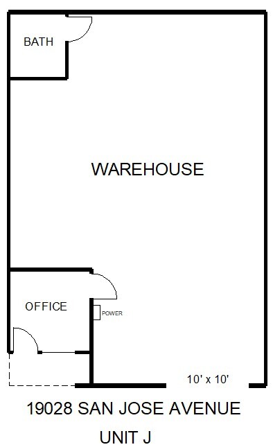 19028 E San Jose Ave, City Of Industry, CA for lease Floor Plan- Image 1 of 1