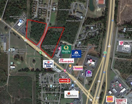 10 acres Sam Nunn Blvd., Perry, GA for sale - Aerial - Image 2 of 2