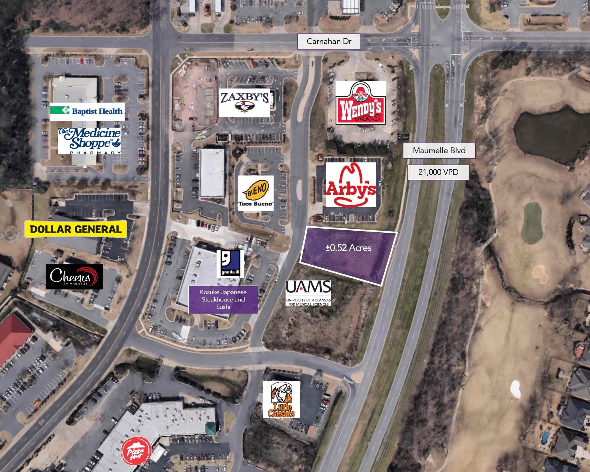 Savannah Dr, Maumelle, AR for sale Aerial- Image 1 of 2