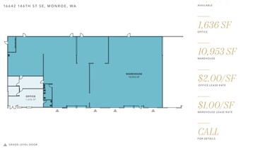 16726 146th St SE, Monroe, WA for lease Floor Plan- Image 1 of 1