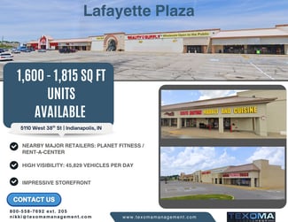 More details for 5074-5206 W 38th St, Indianapolis, IN - Retail for Lease