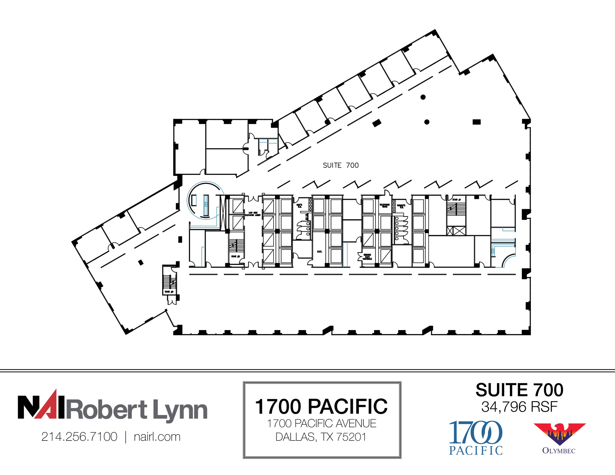 1700 Pacific Ave, Dallas, TX for lease Floor Plan- Image 1 of 1