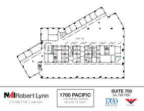 1700 Pacific Ave, Dallas, TX for lease Floor Plan- Image 1 of 1