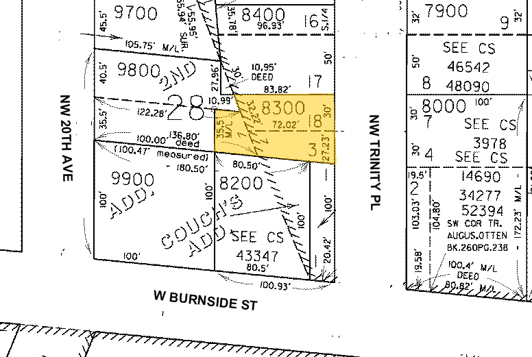 27 NW Trinity Pl, Portland, OR for sale - Plat Map - Image 2 of 3