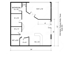 1834-1836 Keller Pky, Keller, TX for lease Floor Plan- Image 1 of 1