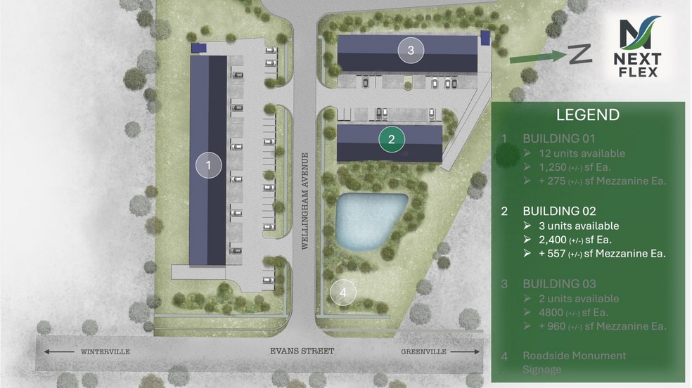 110 Wellingham Ave, Greenville, NC for lease - Site Plan - Image 2 of 2