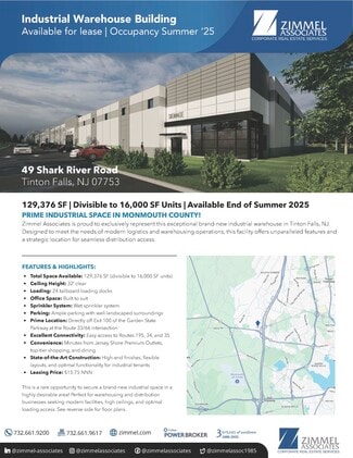 More details for 49 Shark River Rd, Tinton Falls, NJ - Industrial for Sale