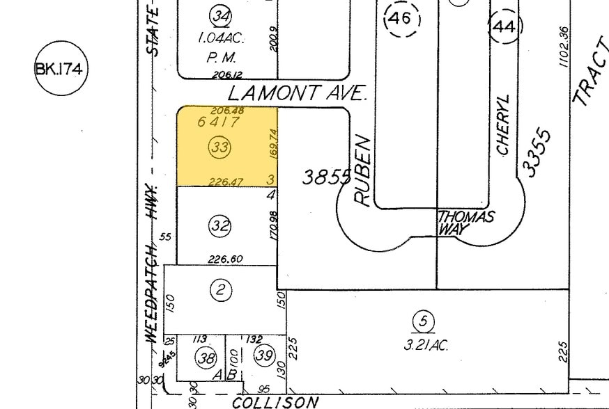 9111 Weedpatch Hwy, Lamont, CA for sale - Plat Map - Image 3 of 3