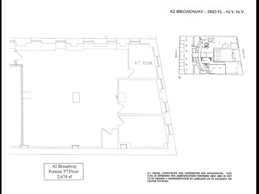 42 Broadway, New York, NY for lease Floor Plan- Image 1 of 1