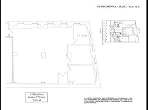 42 Broadway, New York, NY for lease Floor Plan- Image 1 of 1