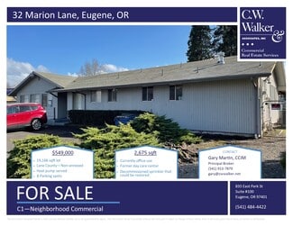 More details for 32 Marion Ln, Eugene, OR - Retail for Sale