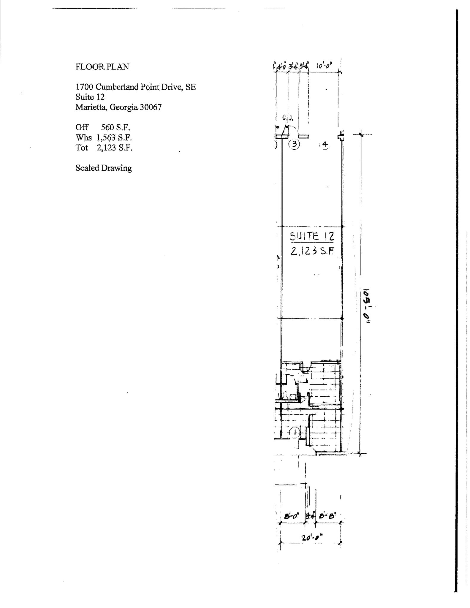 1710 Cumberland Point Dr SE, Marietta, GA for lease Site Plan- Image 1 of 1