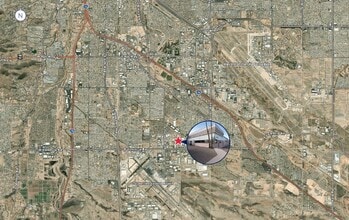 6270 S Country Club Rd, Tucson, AZ - AERIAL map view