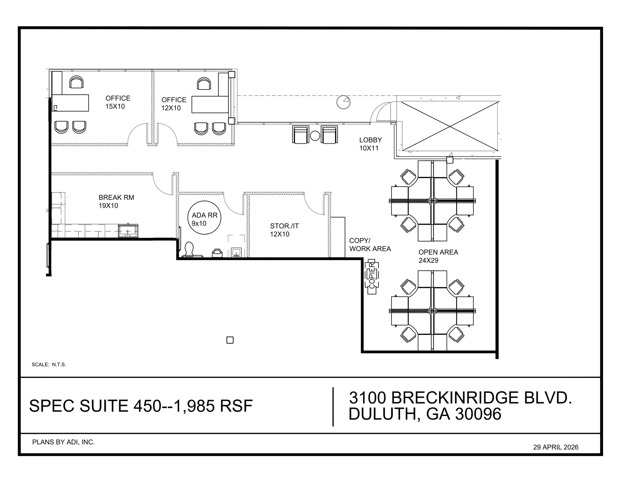 3100 Breckinridge Blvd, Duluth, GA for lease Site Plan- Image 1 of 1