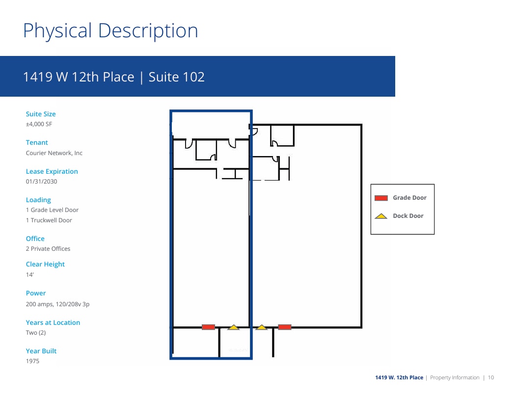 1419 W 12th Pl, Tempe, AZ 85281 - Unit 101/ 102 -  - Floor Plan - Image 2 of 2