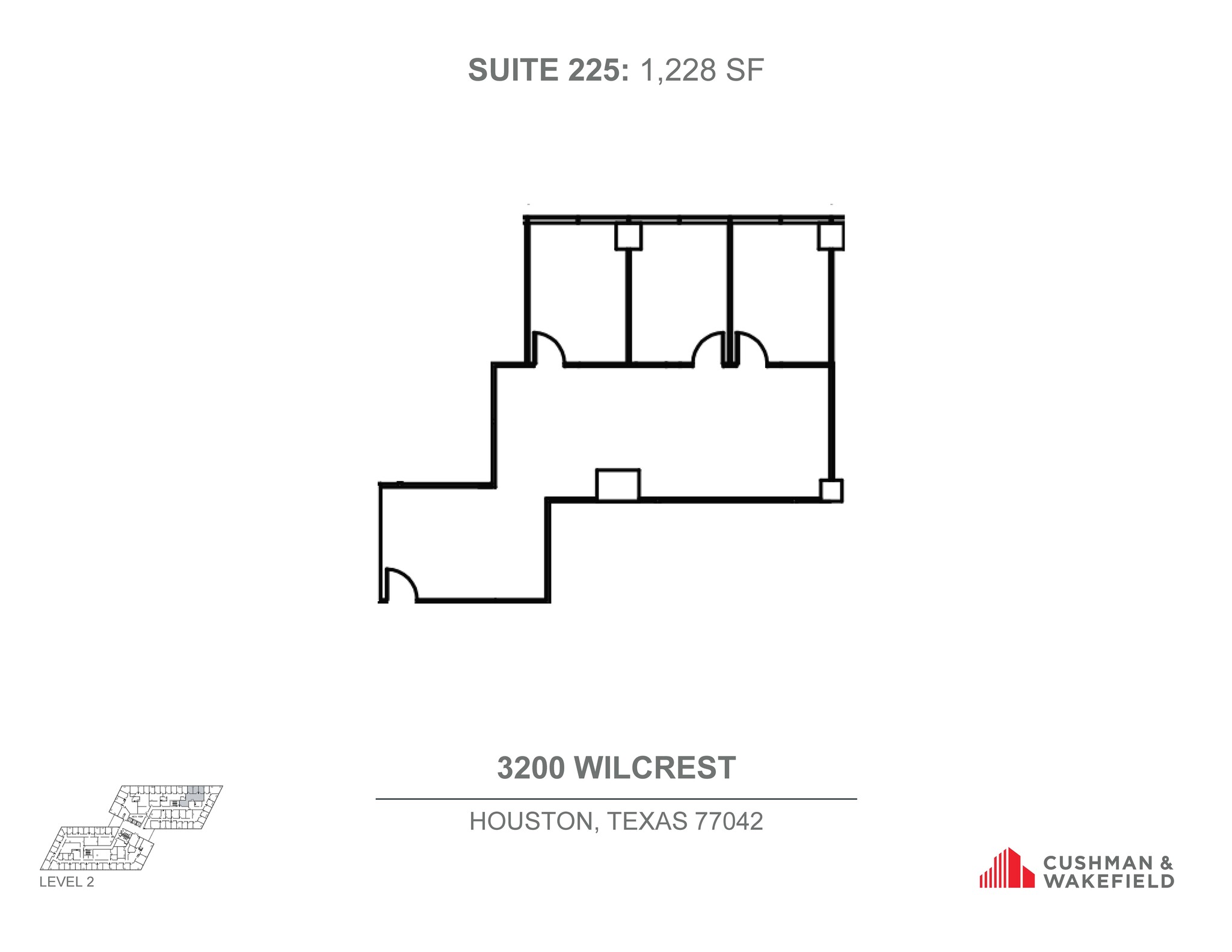 3200 Wilcrest Dr, Houston, TX for lease Floor Plan- Image 1 of 1