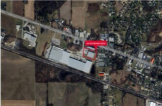 105 Enterprise Dr, Bellevue, OH - AERIAL map view