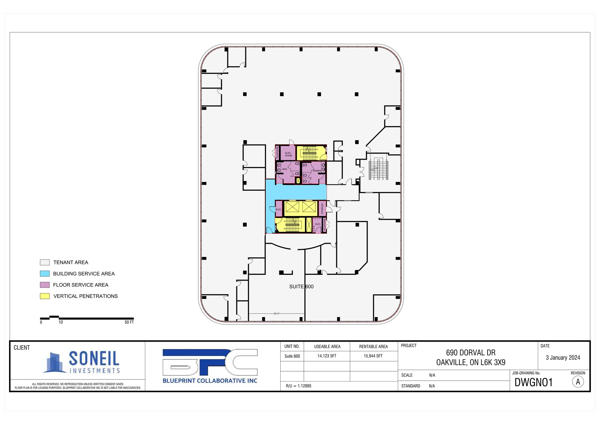 700 Dorval Dr, Oakville, ON for lease Site Plan- Image 1 of 24