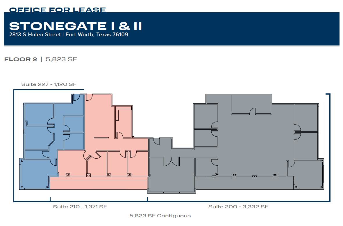 2813 S Hulen St, Fort Worth, TX for lease Floor Plan- Image 1 of 1