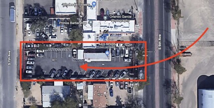 4626 S 6th Ave, Tucson, AZ - aerial  map view