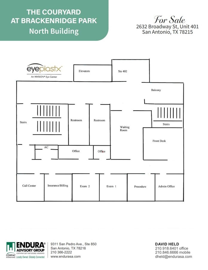 2632 Broadway St, San Antonio, TX 78215 - Unit 401 -  - Floor Plan - Image 1 of 7