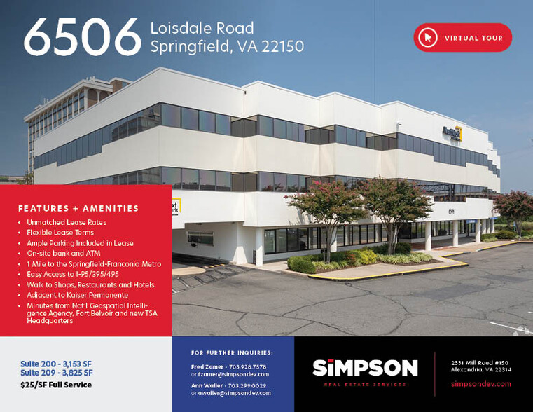 6506 Loisdale Rd, Springfield, VA for lease - Building Photo - Image 1 of 4