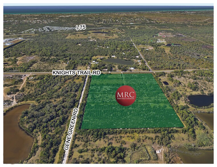 Northeast Corner Of Knights Trail & Gene Green Rd, Nokomis, FL for sale - Aerial - Image 1 of 1