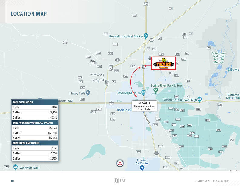 Roswell Nm Zoning Map 3611 N Main St, Roswell, Nm 88201 - Texas Roadhouse | New 15Yr Corp Abs Nnn  | Loopnet