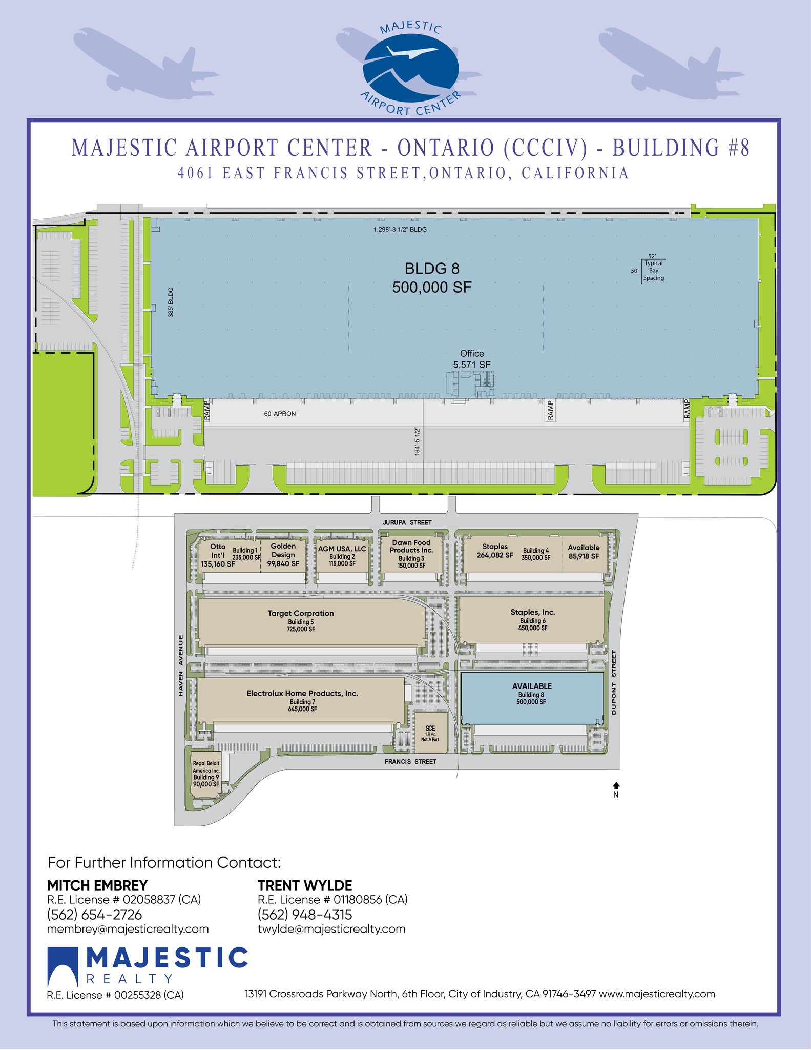 4061 E Francis St, Ontario, CA for lease Site Plan- Image 1 of 1